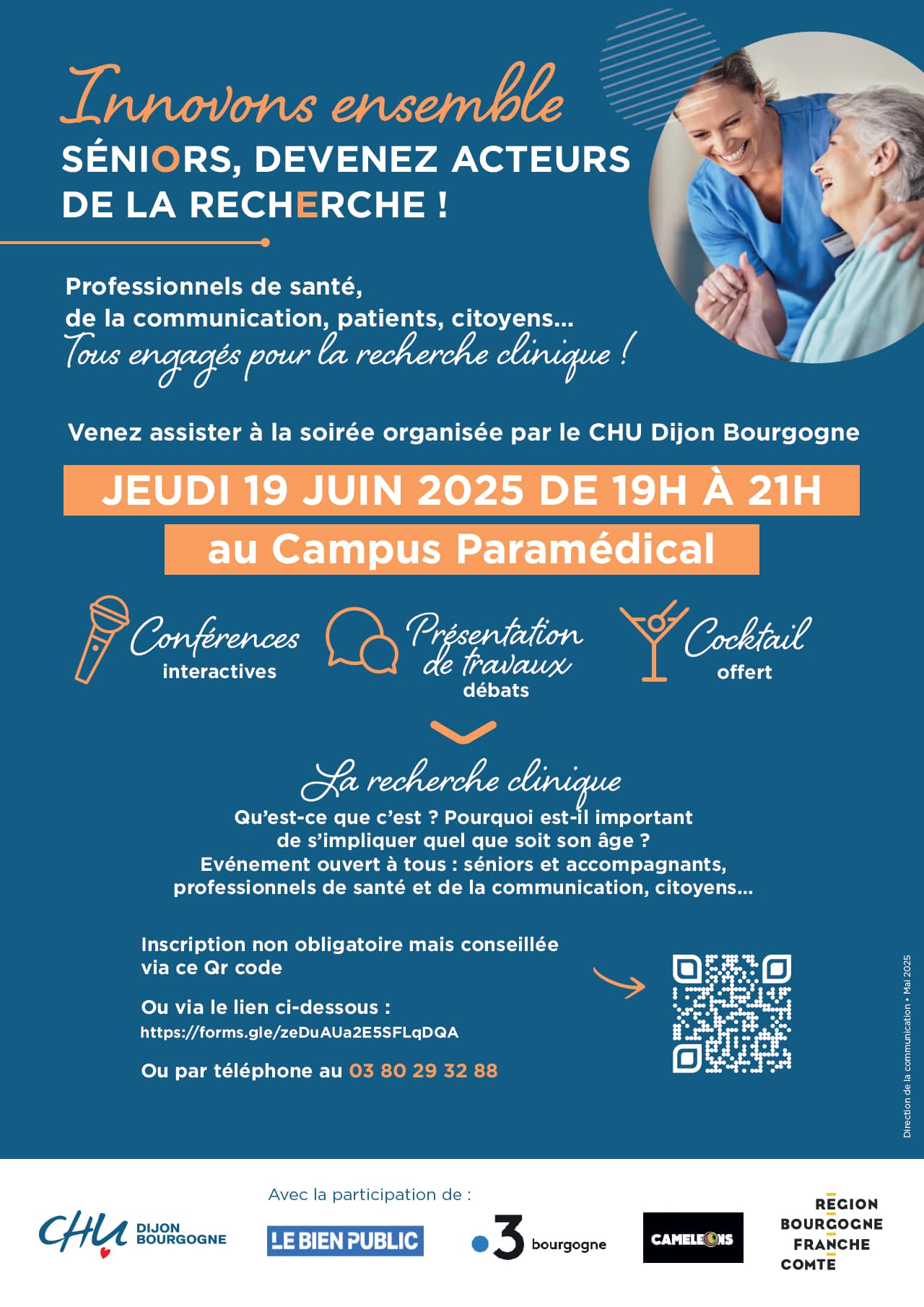 Soirée d’échanges : "Recherche Clinique & Séniors"