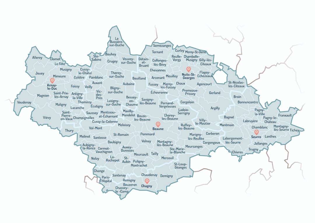 carte territoire cpts sud côte d'or