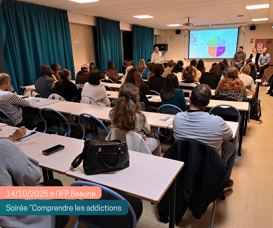 Soirée "Comprendre les addictions" 14 octobre 2025 IFP Beaune